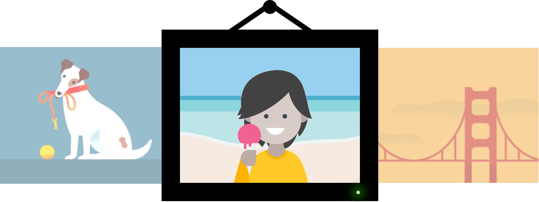 Photo frame illustration